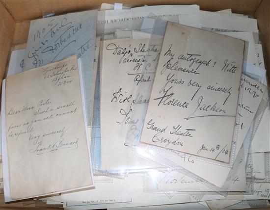 Box of autograph letters